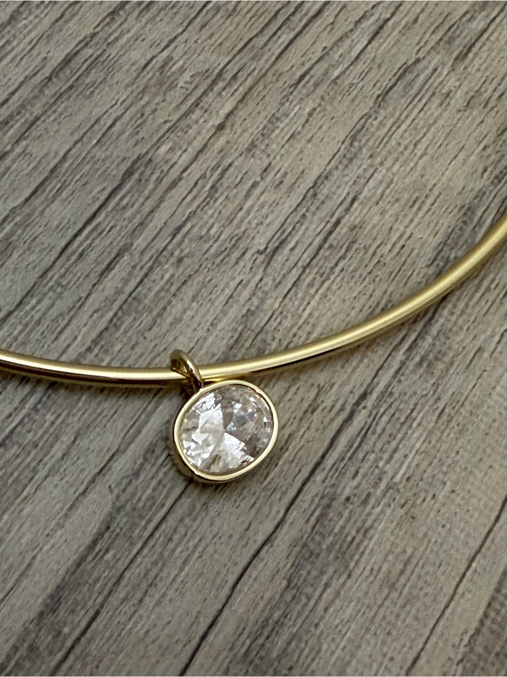 Electric Picks x Madi Messer Old Money Necklace Gold Collar Large Crystal - Picture 5 of 10